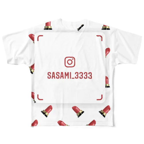 私のInstagram フルグラフィックTシャツ