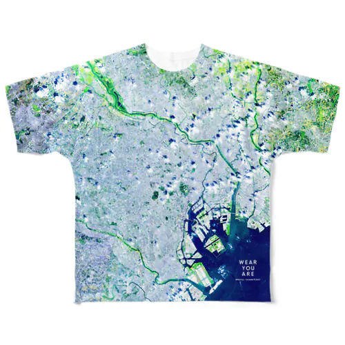 東京都 新宿区 Tシャツ 両面 All-Over Print T-Shirt