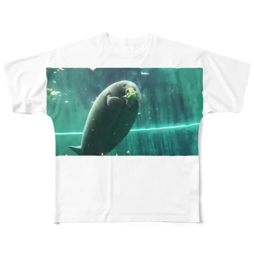 マナティ 海の生き物  フルグラフィックTシャツ