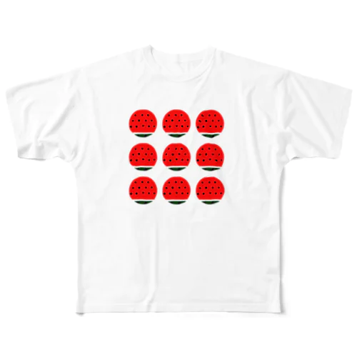 スイカ3X3 All-Over Print T-Shirt