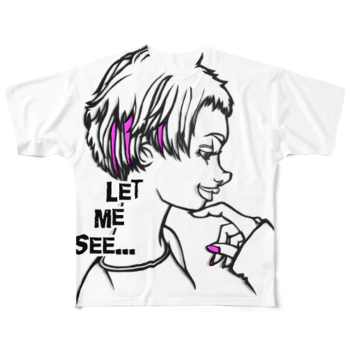 Let me see... フルグラフィックTシャツ