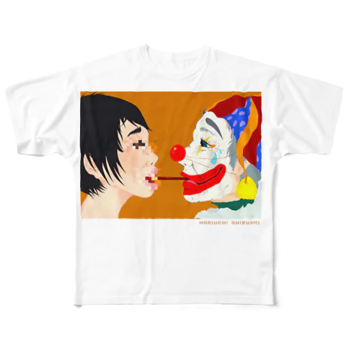 モザイクとピエロ All-Over Print T-Shirt