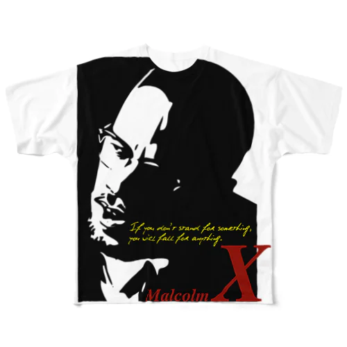 MALCOLM X フルグラフィックTシャツ