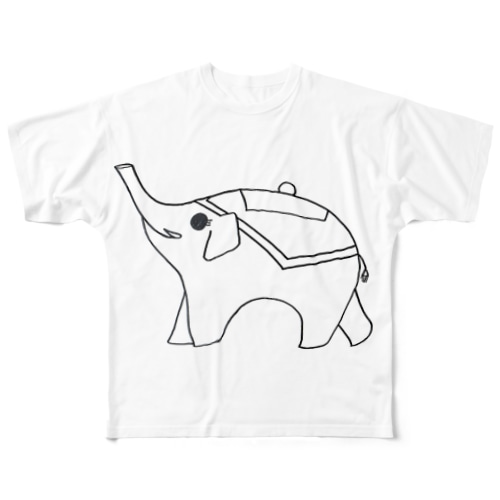 お茶ぞうさん(シャープ) All-Over Print T-Shirt