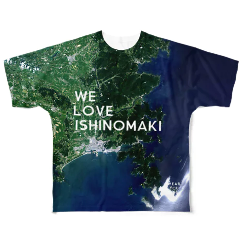 宮城県 石巻市 Tシャツ 両面 フルグラフィックTシャツ