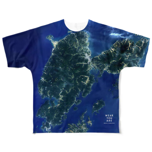 熊本県 天草市 Tシャツ 両面 All-Over Print T-Shirt