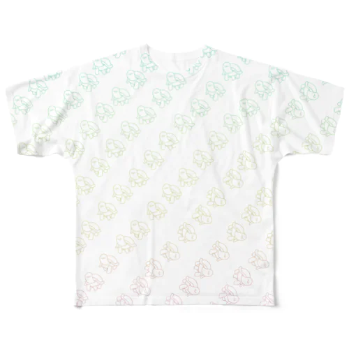 カメちゃん大行進 All-Over Print T-Shirt