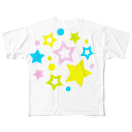 スター All-Over Print T-Shirt