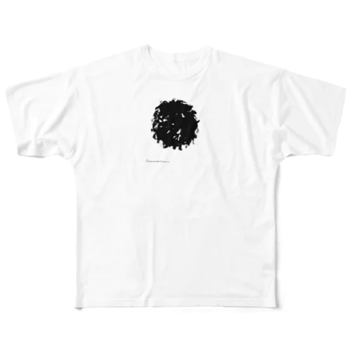 白川香翠　墨の雑貨　毛糸玉 All-Over Print T-Shirt