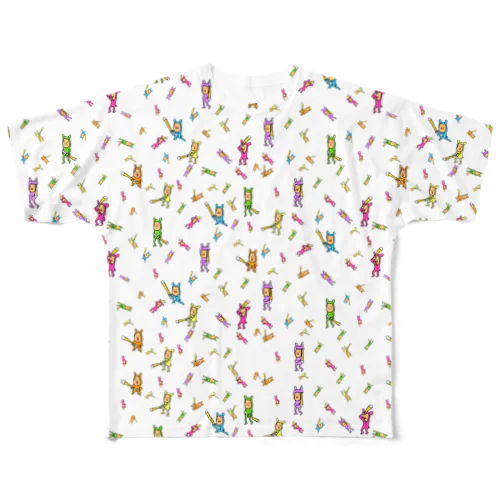 タイツ de KENDO All-Over Print T-Shirt