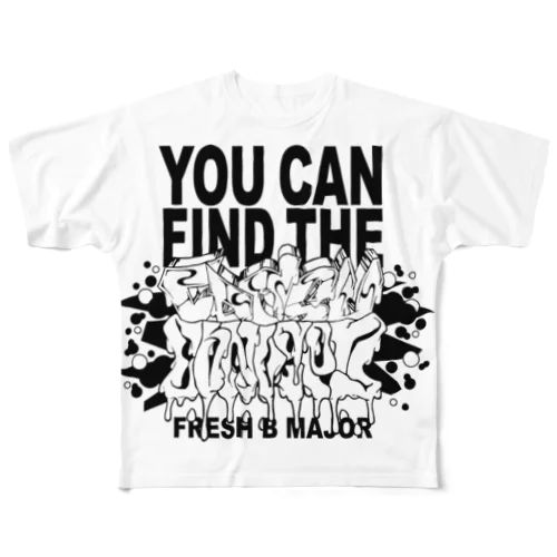 graffiti YCFTF All-Over Print T-Shirt