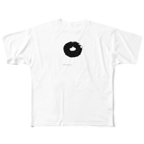 白川香翠　墨の雑貨　ドーナツ All-Over Print T-Shirt