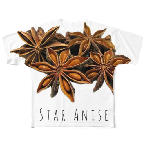 STAR ANISE フルグラフィックTシャツ