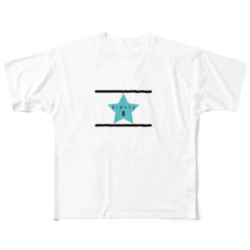 ☆スター（星）☆  EiGhTy-8 フルグラフィックTシャツ