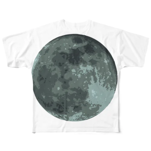 Moon All-Over Print T-Shirt