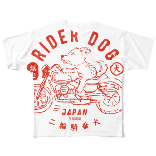 RIDER DOG フルグラフィックTシャツ