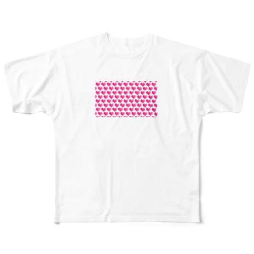 推し活に最適なハートアイテム All-Over Print T-Shirt