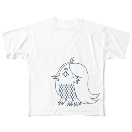 アマビエ（MONO） フルグラフィックTシャツ