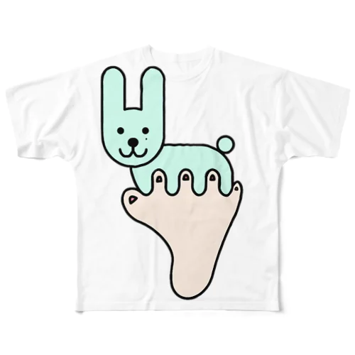 あしゆびうさぎ フルグラフィックTシャツ