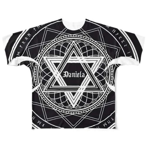 DANIELA魔法陣ロゴ フルグラフィックTシャツ