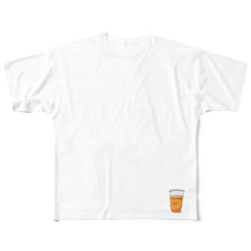 お外で飲むビール フルグラフィックTシャツ