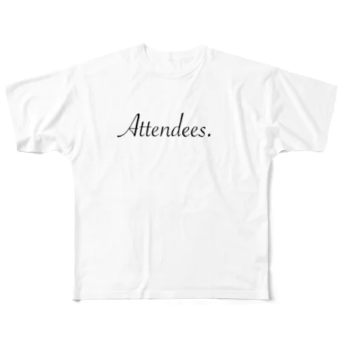 【欠席】出席者のためのワンポイントロゴＴシャツ All-Over Print T-Shirt