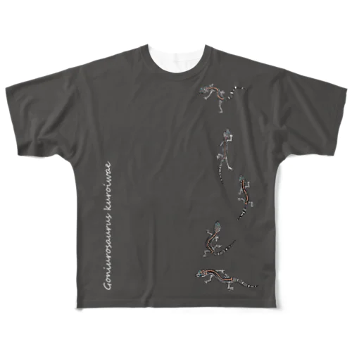 黒岩蜥蜴牴牾 All-Over Print T-Shirt