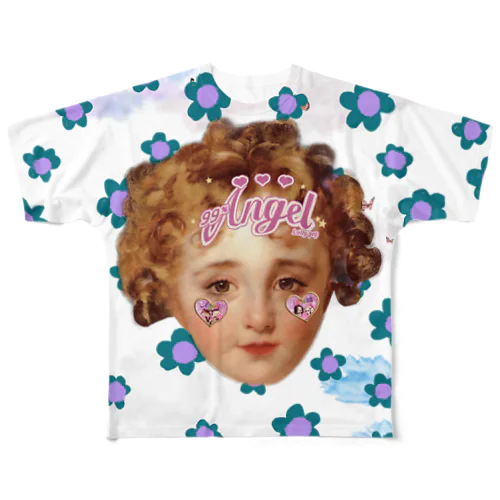 99%エンジェル All-Over Print T-Shirt