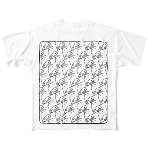 たくさん猫 All-Over Print T-Shirt