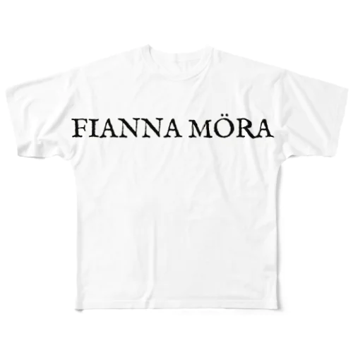 FIANNAMÖRAロゴ フルグラフィックTシャツ