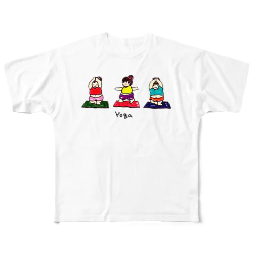 ゆるヨガ All-Over Print T-Shirt