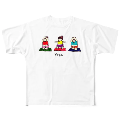 ゆるヨガ フルグラフィックTシャツ