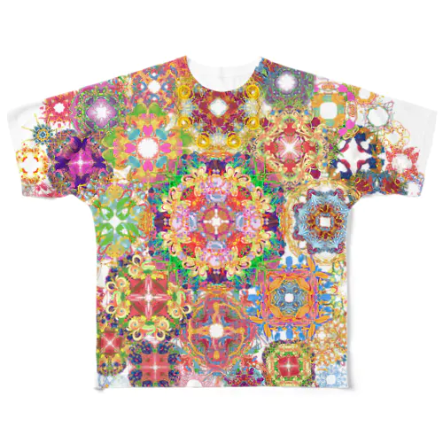 SAIHATE MANDALA フルグラフィックTシャツ