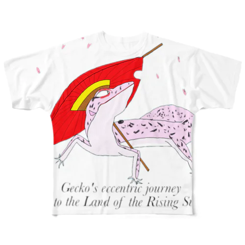 旅するレオパルド All-Over Print T-Shirt