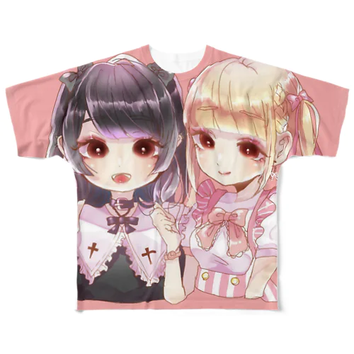 地雷ちゃん量産ちゃん All-Over Print T-Shirt