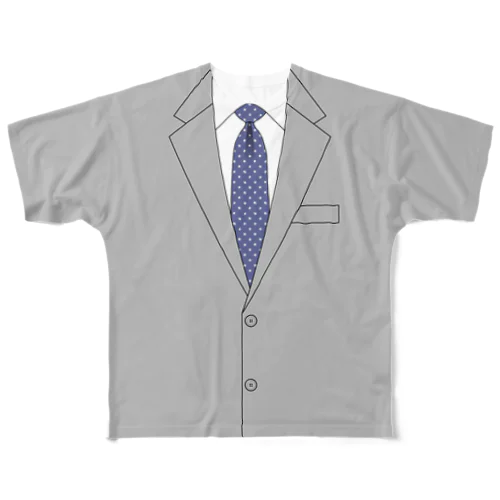 スーツTシャツ ～リモート会議～ All-Over Print T-Shirt
