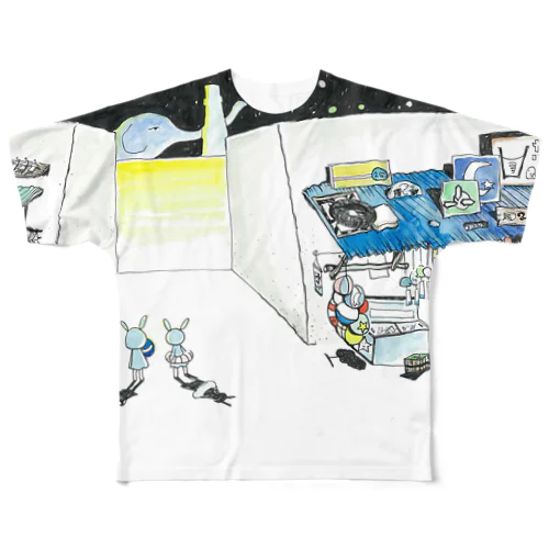 月の海 All-Over Print T-Shirt