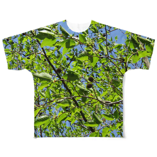 新緑にまぎれるTシャツ フルグラフィックTシャツ