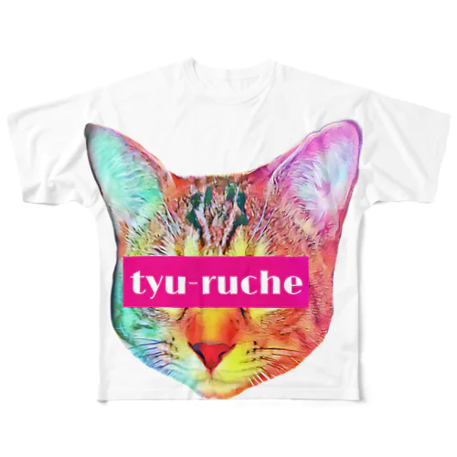 SABBAT×tyu-ruche  All-Over Print T-Shirt