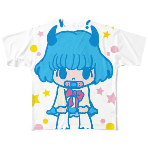 女の子 フルグラフィックTシャツ