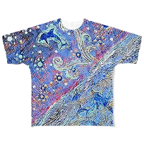 星空ドルフィン 02 フルグラフィックTシャツ