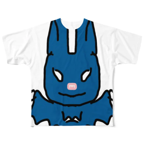 青蝙蝠 フルグラフィックTシャツ