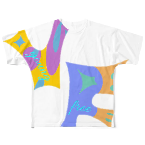 Y&F_m フルグラフィックTシャツ