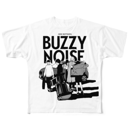 BUZZY NOISE×SHARE-KOBE All-Over Print T-Shirt
