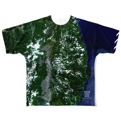 岩手県 盛岡市 Tシャツ 両面 All-Over Print T-Shirt