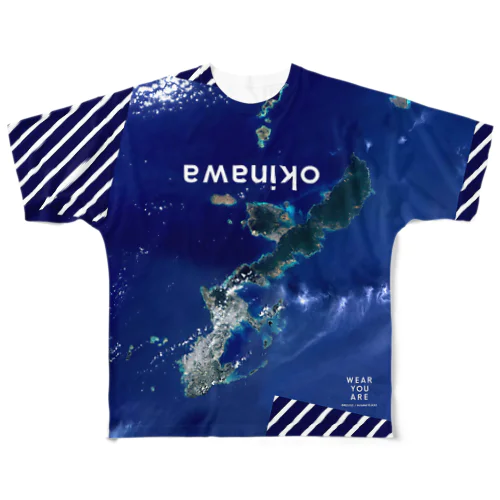沖縄県 国頭郡 Tシャツ 片面 フルグラフィックTシャツ