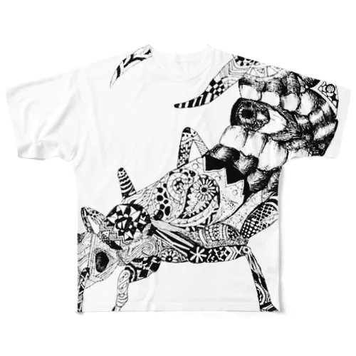 ハサミムシさん All-Over Print T-Shirt