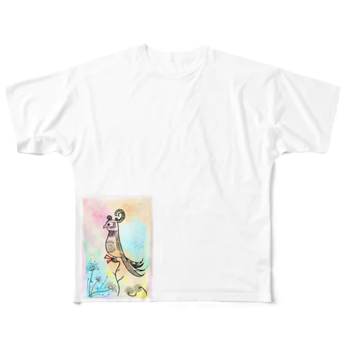 虹鳥 All-Over Print T-Shirt