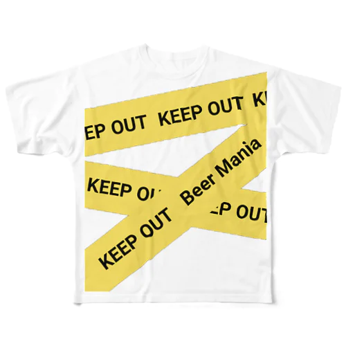 KEEP OUT！ フルグラフィックTシャツ