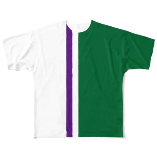 芝でテニスがしたくなるTシャツ All-Over Print T-Shirt